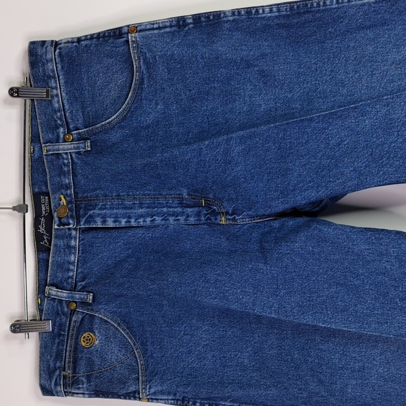 Wrangler George Strait Cowboy Cut Blue Jeans Size 38x 32 31MGSHD - Picture 7 of 16